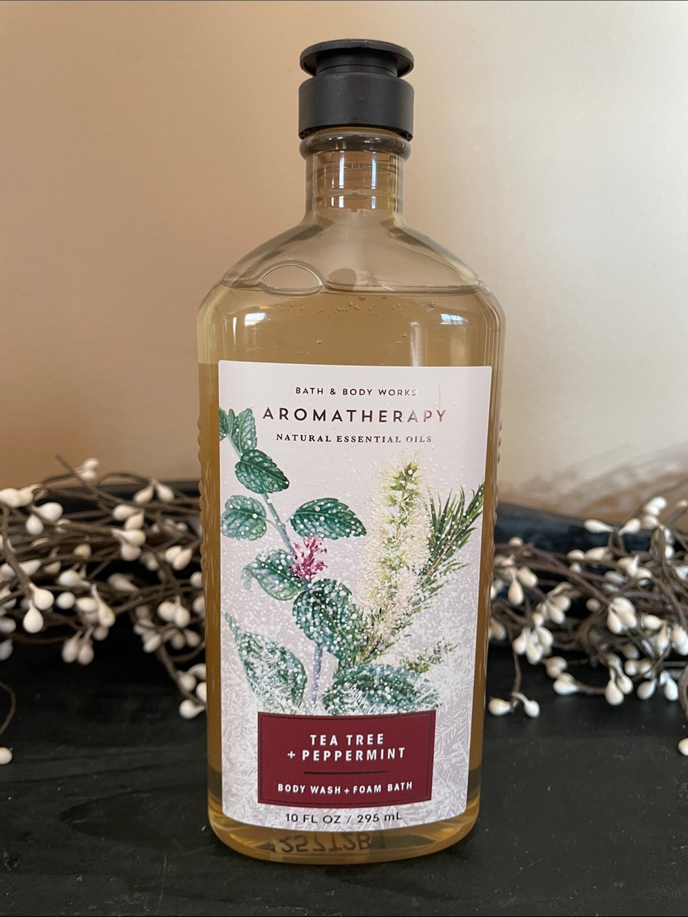 NEW Bath & Body Works Aromatherapy Natural Tea Tree + Peppermint Body Wash